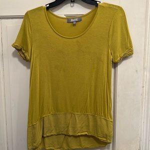Mustard hemp t shirt
